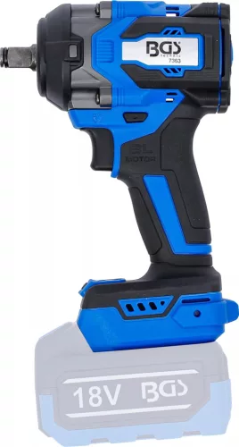 BGS technic Akkumulátoros ütvecsavarozó | kefefree | 12,5 mm (1/2") | 550 Nm | 18 V | akkumulátor nélkül (7363)