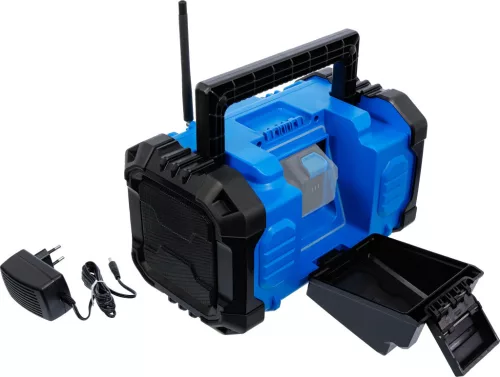 BGS technic Akkumulátoros DAB rádió | hibrid | 18 V és 230 V | akkumulátor nélkül (7387)
