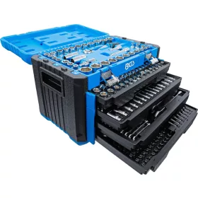   BGS technic Szerszámkészlet, 1/4"/3/8"/1/2", metrikus és coll méretek, 300 darabos (74000)