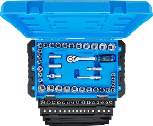 BGS technic Szerszámkészlet, 1/4"/3/8"/1/2", metrikus és coll méretek, 300 darabos (74000)