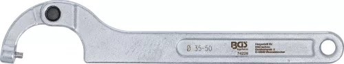 BGS technic Csuklós Körmöskulcs csappal, 35 - 50 mm (74228)