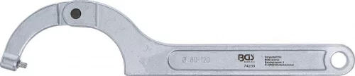 BGS technic Csuklós Körmöskulcs csappal, 80 - 120 mm (74230)