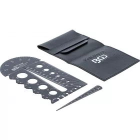   BGS technic Csavar- és menetsablon | metrikus | M3 - M20, 0,5 - 13,00 mm (74247)
