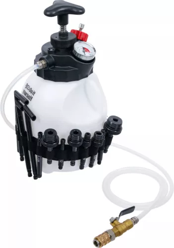 BGS DIY Hajtóműolaj-betöltő készülék kézi pumpával | 12 adapterrel | 3 l (74264)