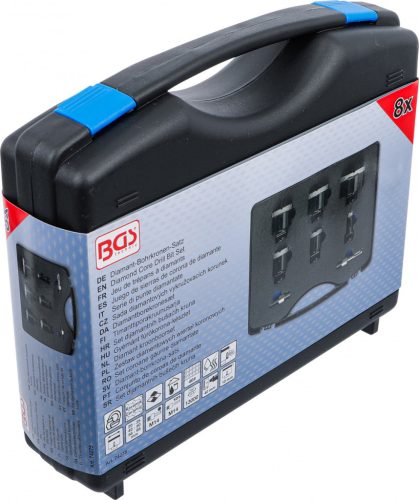 BGS technic Gyémánt koronafúró készlet, 20 - 68 mm, 8 darabos (74275)