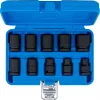 BGS technic Levegős dugókulcskészlet hatszögletű | 12,5 mm (1/2") | 3/8 - 15/16" | coll méretek | 10 darabos (74296)
