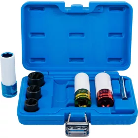   BGS technic Légkulcsfej- és spirálbites dugókulcsbetét-készlet | 12,5 mm (1/2") | 17 - 21 mm | 7 darabos (74297)