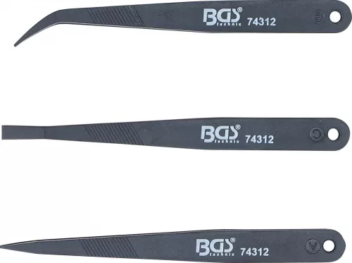 BGS technic Műanyag csipesz készlet, 3 darabos (74312)