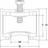 BGS technic Fékrudazattányér-lehúzó | Haldex-fékhez | 160 mm (74330)