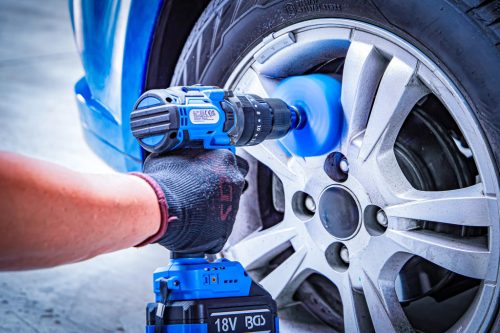 BGS technic Csiszoló-, simítókorong és kefefeltét-készlet | fúrógépekhez | 16 darabos (74367)