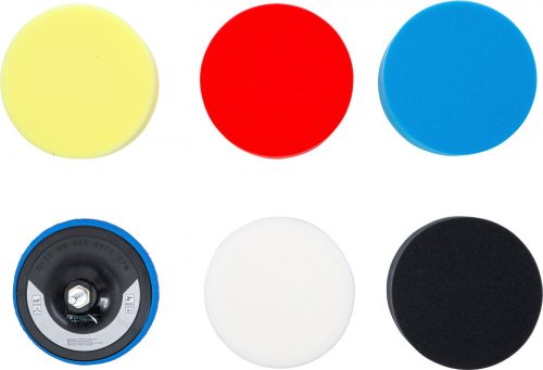 BGS technic Polírozószivacs-készlet | Ø 150 mm | 6 darabos (BGS 74379)