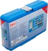 BGS technic Gyertyakulcs készlet gyújtó- és izzítógyertyákhoz, 3/8", 12 részes, csuklós fejekkel, CrV (BGS 74404)