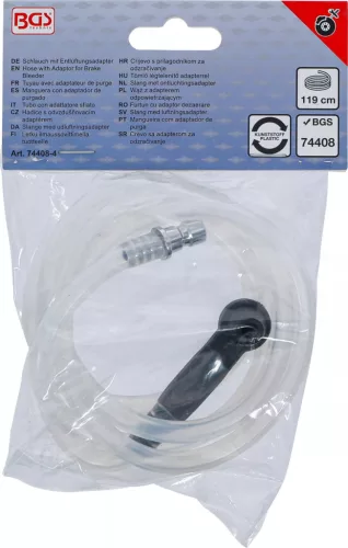 BGS technic Tömlő légtelenítő adapterrel | a BGS 74408-hez (74408-4)