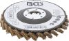 BGS technic Legyező alakú csiszolótárcsa | Flíz | Ø 115 mm | 80-as szemcsefinomság (BGS 74471)