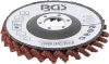 BGS technic Legyező alakú csiszolótárcsa | Flíz | Ø 115 mm | 120-as szemcsefinomság (BGS 74473)