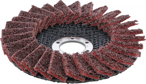 BGS technic Legyező alakú csiszolótárcsa | Flíz | Ø 125 mm | 120-as szemcsefinomság (BGS 74474)