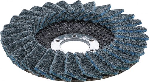 BGS technic Legyező alakú csiszolótárcsa | Flíz | Ø 115 mm | 240-as szemcsefinomság (BGS 74475)