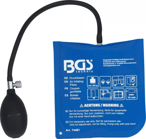 BGS technic Nyomópárnák | kézi pumpával | Négyzetes | 165 x 150 mm (74481)