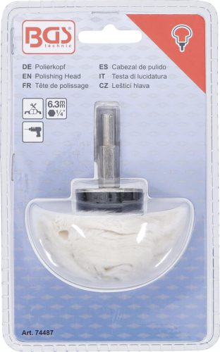 BGS technic Polírozófej | Gomba alakú | Külső hatszögletű behajtófej 6,3 mm (1/4") (74487)