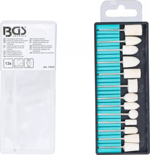 BGS technic Polírozó készlet | 13 darabos (74532)