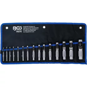   BGS technic Lyukasztó készlet | 2 - 22 mm | 15 darabos (74570)