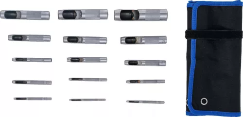 BGS technic Lyukasztó készlet | 2 - 22 mm | 15 darabos (74570)
