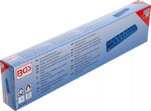 BGS technic Műanyag tartó dugókulcsokhoz | mágneses | 12,5 mm (1/2") (74598)