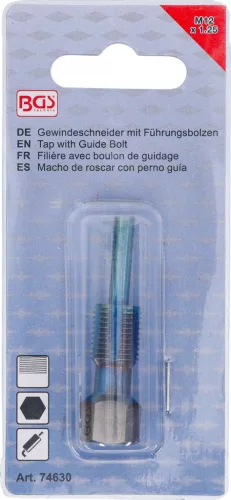BGS technic Menetfúró vezetőcsappal kipufogó-hőmérséklet-, NOx- és részecskeszűrő-szenzorokhoz, M12 × 1,25 (BGS 74630)