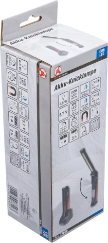 BGS DIY Akkumulátoros elhajlítható lámpa | COB-LED | 6,5 W | töltőállomással (74636)