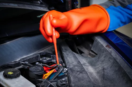 BGS technic Szigetelt kampó- és szúróhegy készlet 180 mm, DIN EN/IEC 60900, 4 részes, műhelykocsi-betétben (BGS 74645)