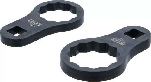 BGS technic Gömbfej- és gömbcsukló anya kulcs készlet Mercedes-Benz futóműhöz, 32 és 38 mm, 1/2”, 2 részes (BGS 74660)