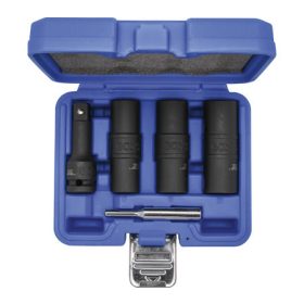   BGS technic Speciális levegős, fordítóbetétes dugókulcskészlet | hatszögletű és csavarhúzó 17 - 19 - 21 mm | 12,5 mm (1/2") | 3 darabos (BGS 7467)