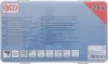 BGS technic Pneumatikus gyorscsatlakozó és csatlakozódugó készlet 1/4” BSP, sárgaréz, 21 részes (BGS 74675)