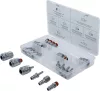 BGS technic Pneumatikus gyorscsatlakozó és csatlakozódugó készlet 1/4” BSPT, krómozott acél, 21 részes (BGS 74676)