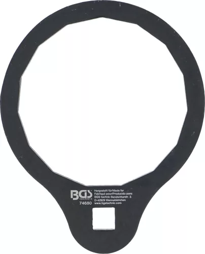 BGS technic Olajszűrőkulcs Ford 1,5 / 1,6 EcoBoost motorokhoz, 74,5 mm, 15 lapú, 3/8” (BGS 74680)