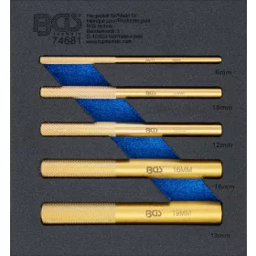   BGS technic Sárgaréz kiütő készlet műhelykocsi betétben, 6–19 mm, 5 részes (74681)