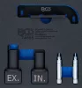 BGS technic Vezérlésbeállító adapterkészlet VAG 1.0, 1.2, 1.4 TSI EA211 motorokhoz, 5 részes (BGS 74685)