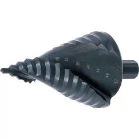   BGS technic Lépcsős fúró HSS acélból, TiAlN bevonattal, 4–52 mm (BGS 74702)