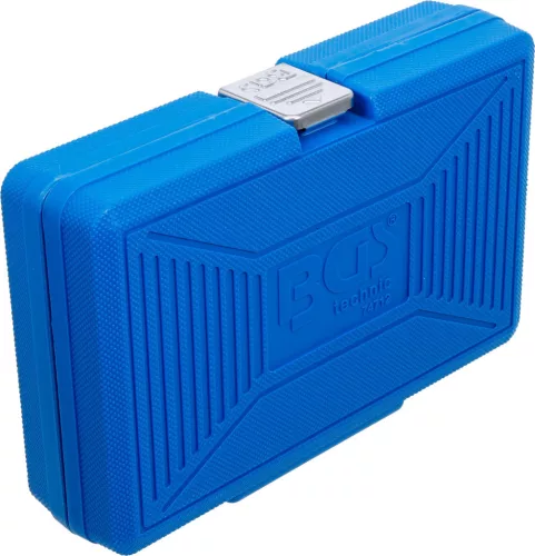 BGS technic Dugókulcs készlet átmenő racsnival, Gear Lock többprofilos fejekkel, 10–24 mm, 17 részes (BGS 74712)