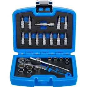   BGS technic Dugókulcs és Bit készlet | 6,3 mm (1/4") | 24 darabos (74713)