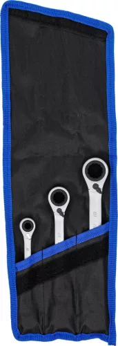 BGS technic Kétoldalas racsnis csillagkulcs készlet 8–19 mm, 72 fogas, 3 részes (BGS 74718)
