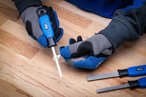 BGS technic Rugalmas gyémántreszelő készlet elektromos csatlakozók tisztításához, extra vékony, 3 részes (BGS 74737)
