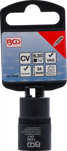 BGS technic Maradéknyomás-szelep dugókulcs légrugórendszerhez, VAG / Porsche, 1/4” (BGS 74752)