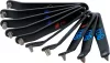 BGS technic Extra lapos csavarhúzó bit készlet szűk helyekhez, Torx, PZ, lapos és imbusz profilokkal, 10 részes (BGS 74770)