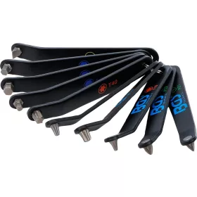   BGS technic Extra lapos csavarhúzó bit készlet szűk helyekhez, Torx, PZ, lapos és imbusz profilokkal, 10 részes (BGS 74770)