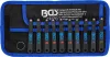 BGS technic Extra lapos csavarhúzó bit készlet szűk helyekhez, Torx, PZ, lapos és imbusz profilokkal, 10 részes (BGS 74770)