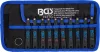 BGS technic Extra lapos csavarhúzó bit készlet szűk helyekhez, Torx, PZ, lapos és imbusz profilokkal, 10 részes (BGS 74770)