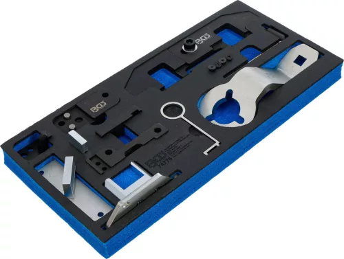 BGS technic Vezérlésrögzítő és vezérműszíj-ellenőrző készlet PSA 1.0 / 1.2 PureTech motorokhoz, 8 részes (BGS 74776)