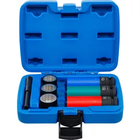   BGS technic Spirálbites dugókulcsbetét készlet/ csavarkiszedő és légkulcsfej-készlet, 1/2", 17 / 19 / 21 mm, 7 darabos (7510)