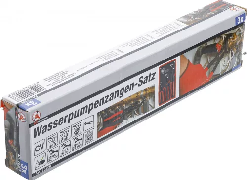 BGS DIY 3 részes vízpumpa fogó készlet rögzítő gombbal (BGS 75209)